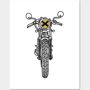 Biker (Bright Color) Posters and Art